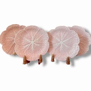 Set of Eight (8) Pink Cabbage Hobby Lobby Easter Dinner Plates, 10 1/4" Viral